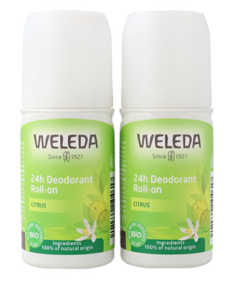 Duplo Desodorante Roll-On Citrus 24h Weleda