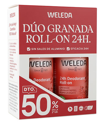 Duplo Desodorante Roll-On Granada 24h Weleda