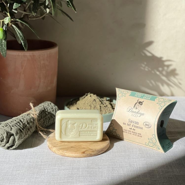 Jabón Sólido Leche de Burra con Arcilla Verde y Petit Grain Donkeys and Co