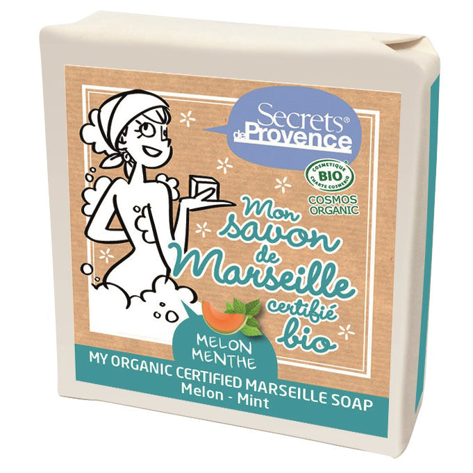 Jabón de Marsella Melón y Menta Secrets de Provence