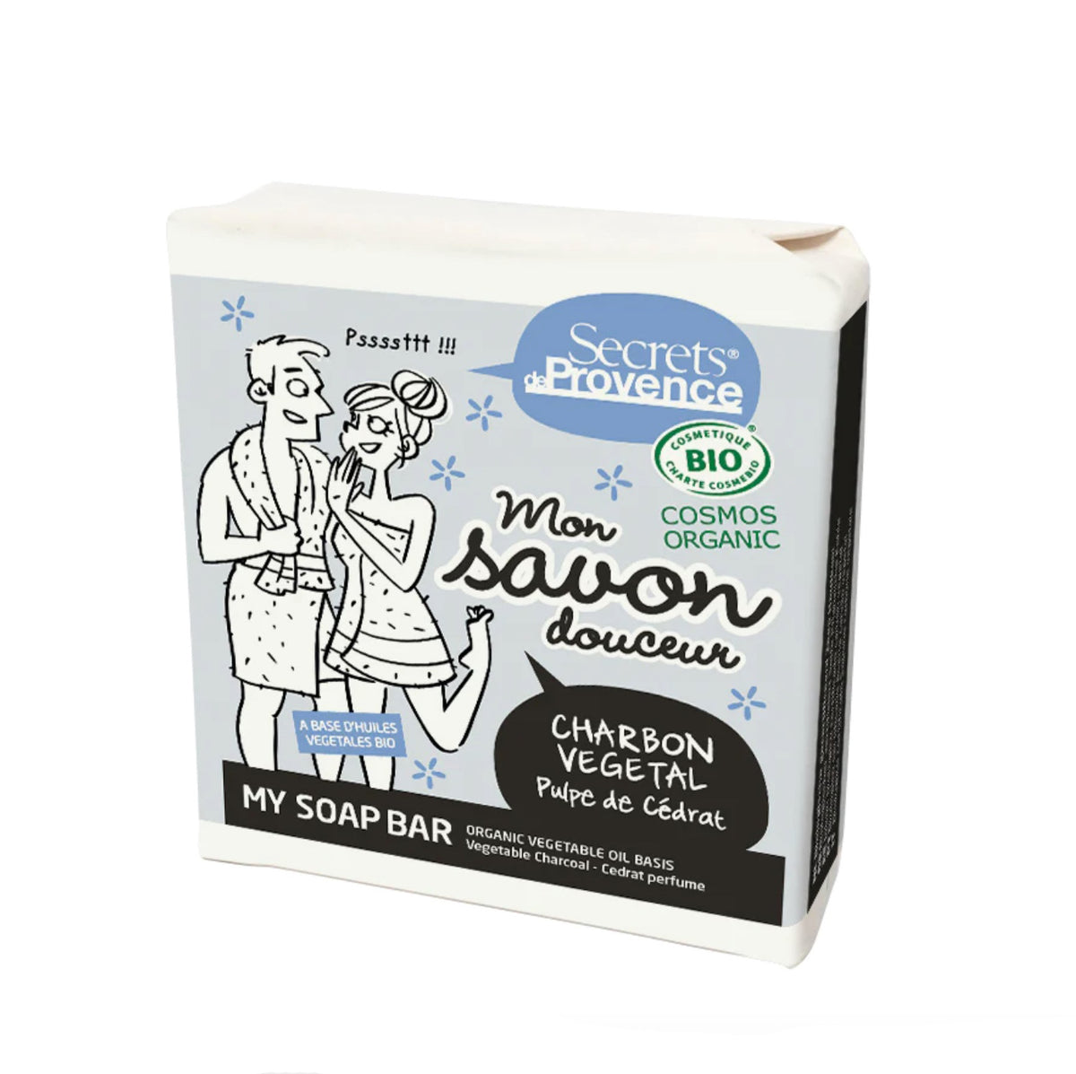 Jabón Pastilla Carbón Activo Secrets de Provence