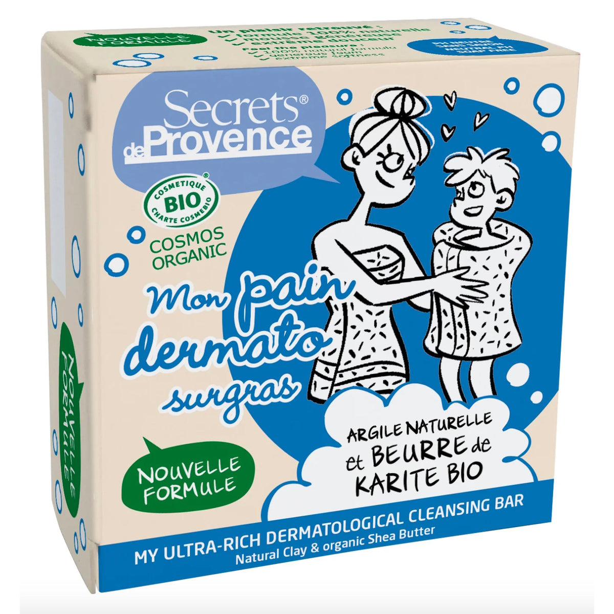 Pastilla Jabón Dermatológico PH neutro Secrets de Provence 100 g