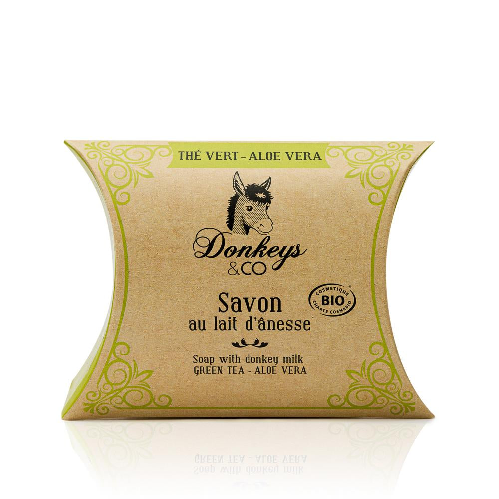 Jabón Sólido Leche de Burra Té Verde y Aloe Donkeys and Co