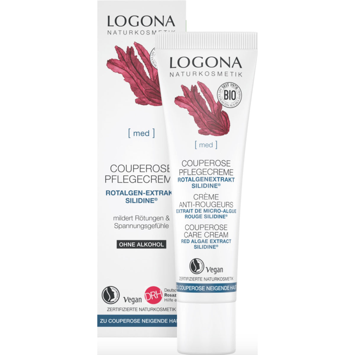 Crema Facial Cuperosis Alga Roja Logona