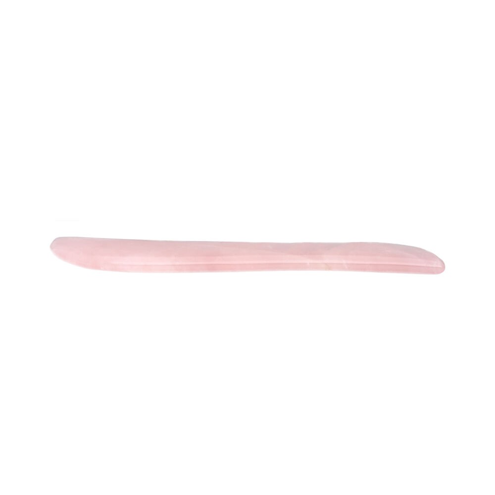 Gua Sha Cuarzo Rosa Alargado