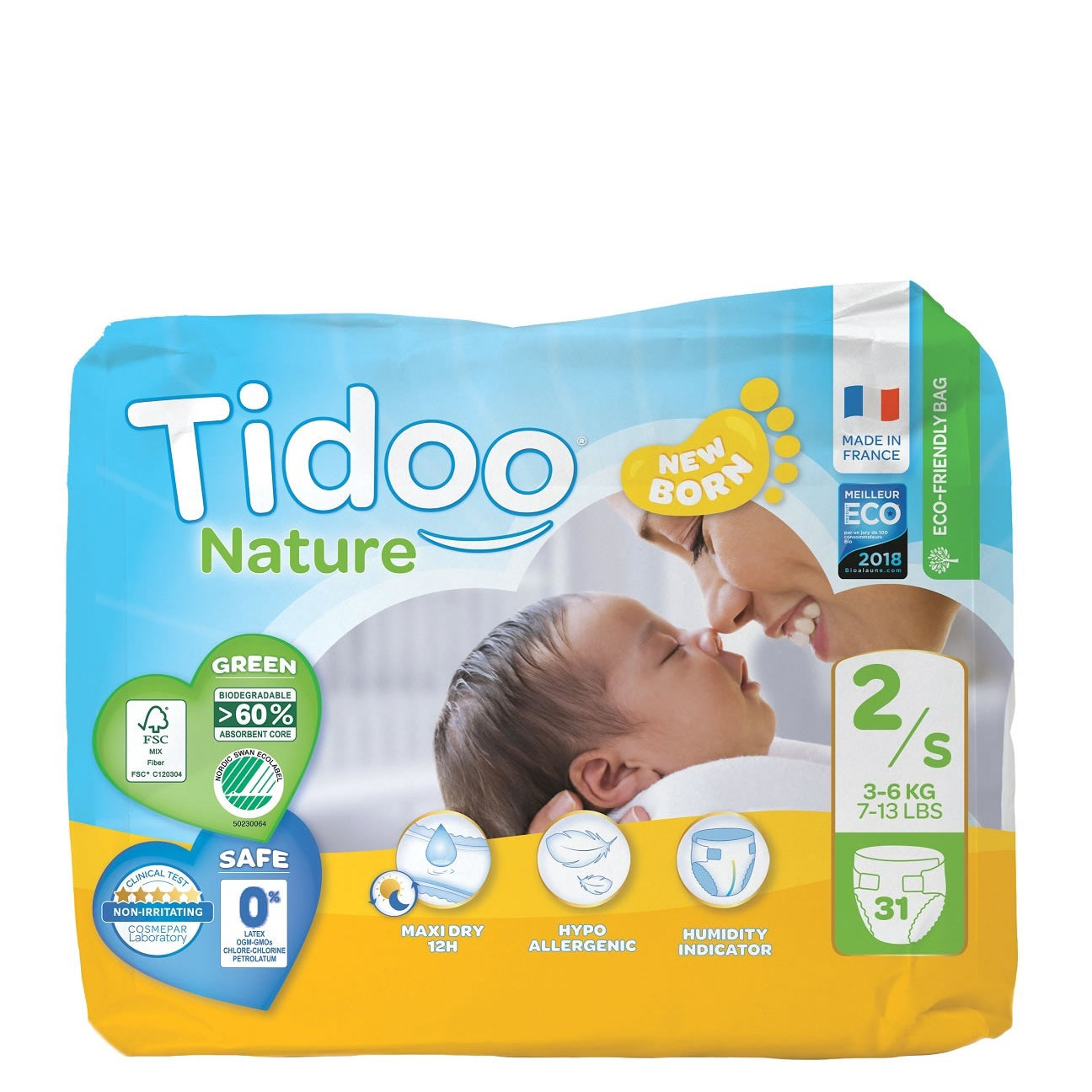 Pañales Naturales Tidoo Talla 2
