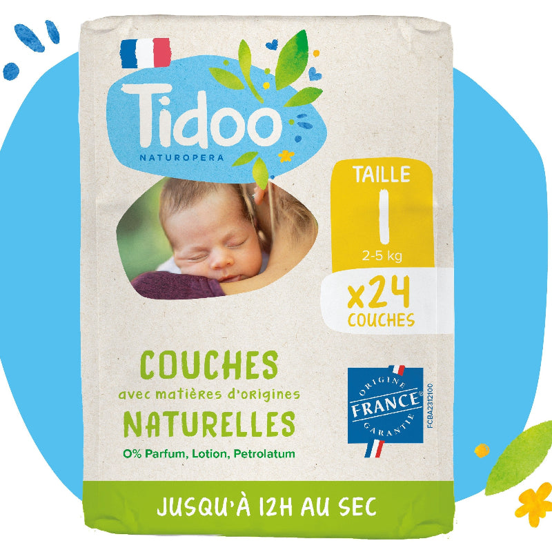 Pañales Naturales Tidoo Talla 1