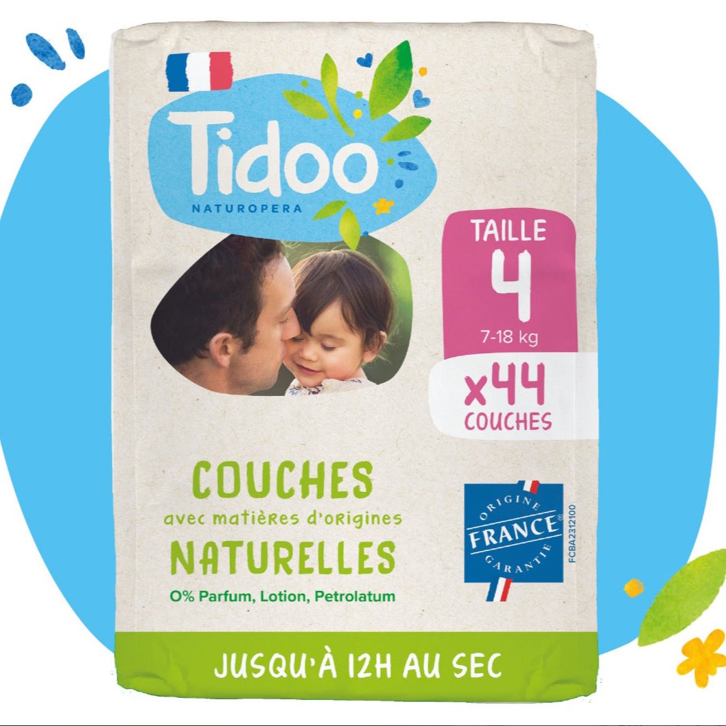 Pañales Naturales Tidoo Talla 4