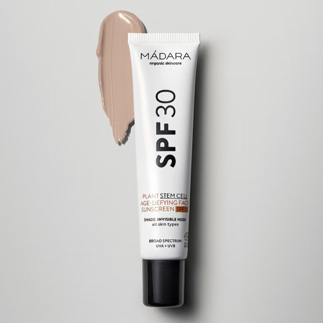 Protector Solar Facial Antiedad SPF30 con Células Madre Vegetales Mádara
