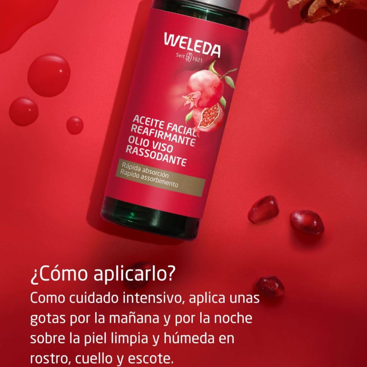 Aceite Facial Reafirmante Granada Weleda