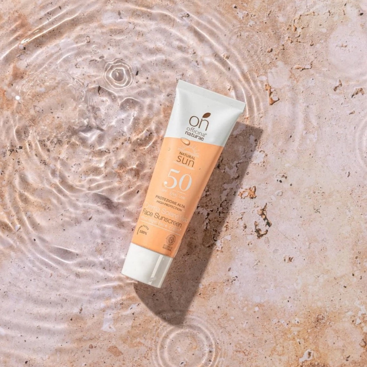 Protector Solar SPF 50 Rostro Tubo Aluminio Stop Age On Officina Naturae