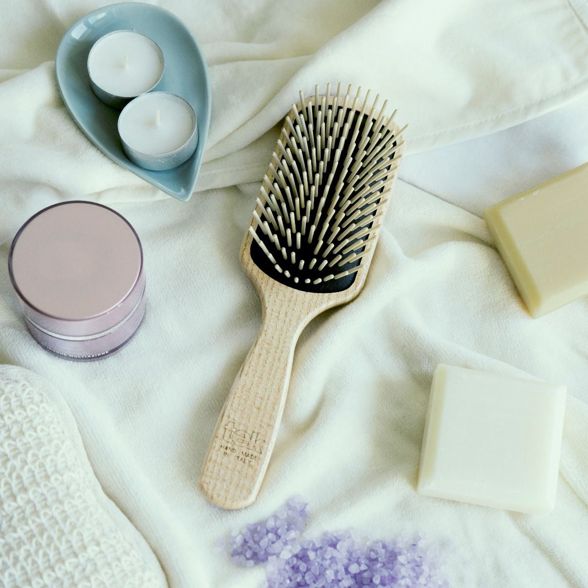 Cepillo Rectangular Grande Púas Largas Tek