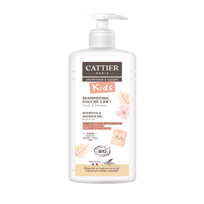 Champú Gel Ducha Niño Aroma Flor de Malvavisco Cattier