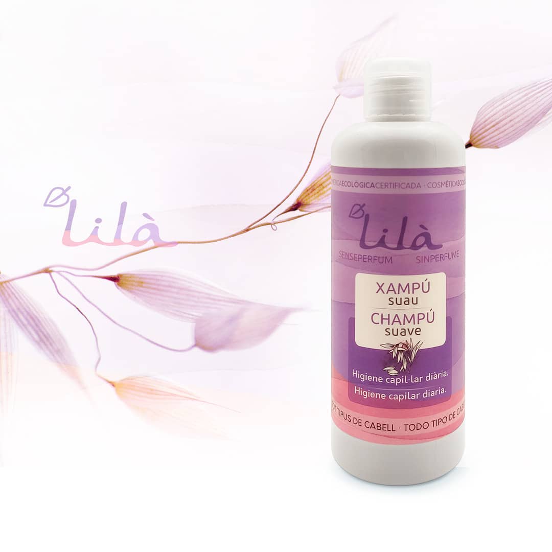 Champú Natural Suave Sin Perfume Lilà Cosmètics