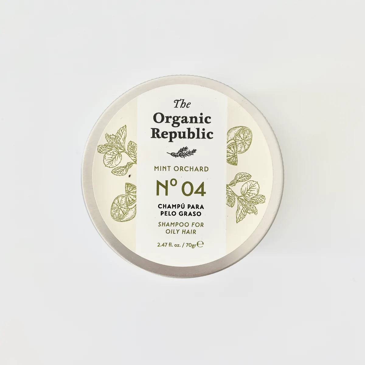 Champú Sólido Para Pelo Graso The Organic Republic 70 g