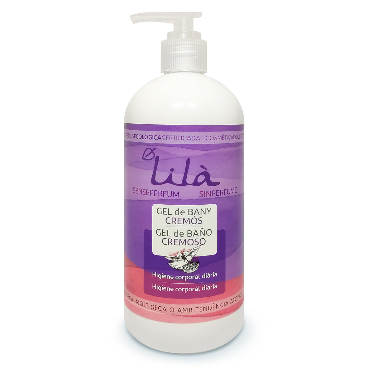 Gel de Baño Cremoso Sin Perfume Lilà Cosmètics