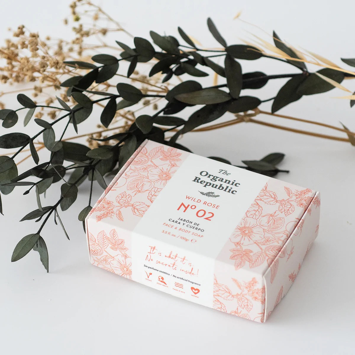 Jabón Sólido Rosa Mosqueta The Organic Republic 100 g