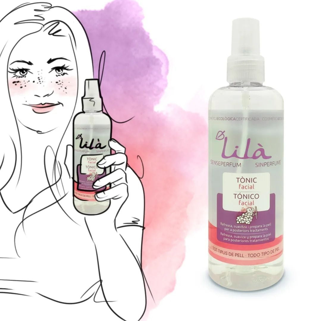 Tónico Facial Sin Perfume Lilà Cosmètics