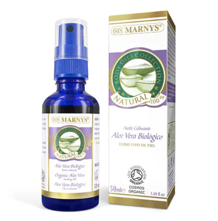 Aceite Corporal de Aloe Vera Biológico 50 ml. Marnys