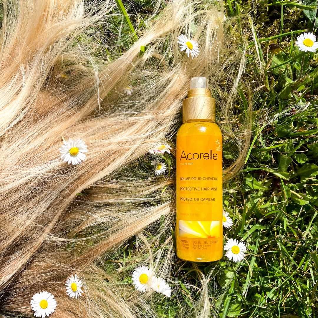 spray protector uv para el cabello, spray para el cabello reparador, spray para puntas abiertas, spray paar el cabello seco, spray protectos para el cabello acorelle