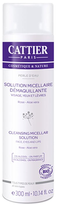 Desmaquillador Micelar 3 en 1 Perle d'Eau Biológico Cattier