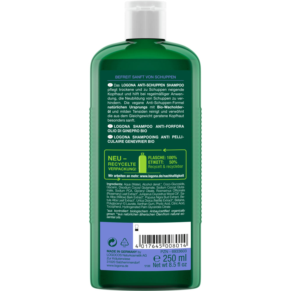 Champú Anticaspa Enebro Logona