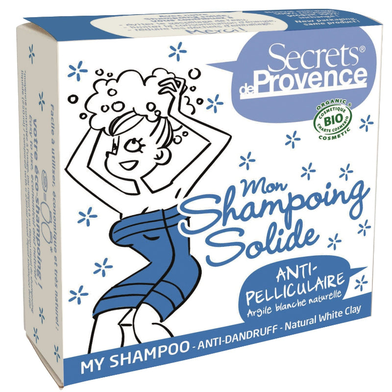 Champú Sólido Bio Anti Caspa Secrets de Provence 85 g