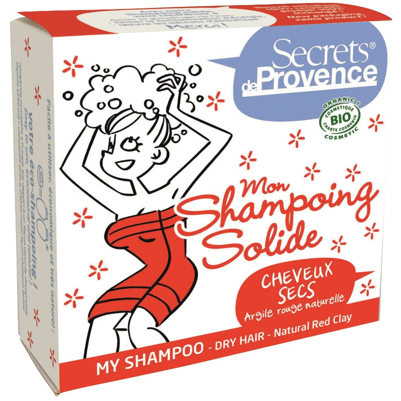 Champú Sólido Bio Cabello Seco Secrets de Provence 85 g
