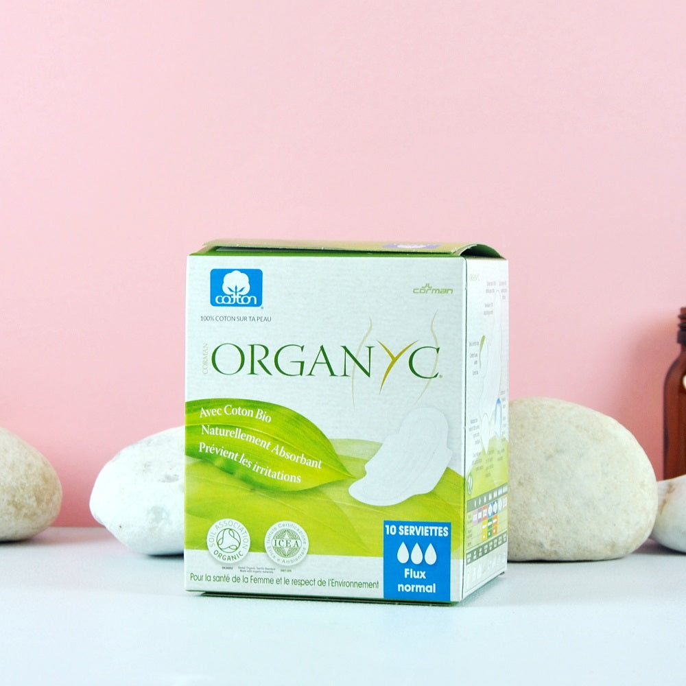 Compresas de Día con Alas Algodón Orgánico Organyc