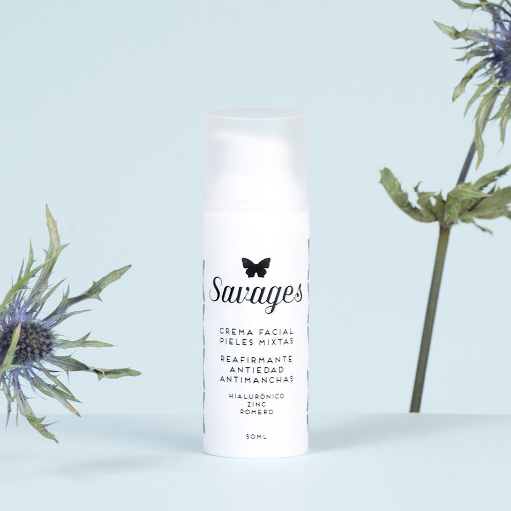 Crema Facial Pieles Mixtas Savages