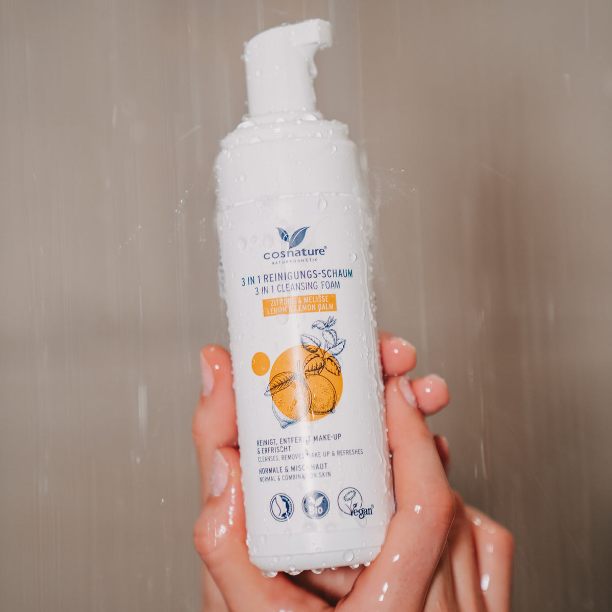 Espuma Limpiadora 3 en 1 Melisa y Limón Bio Cosnature