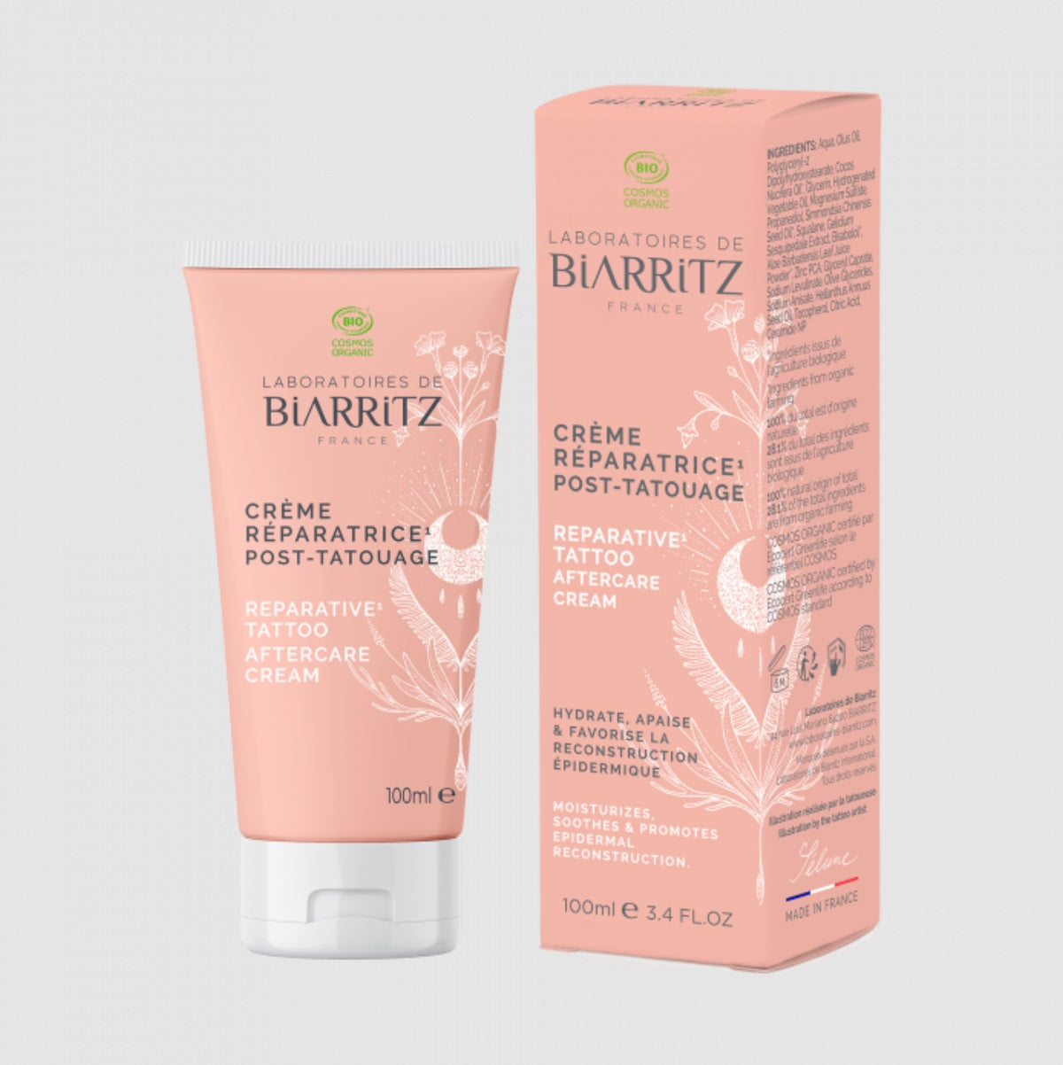 Crema Natural Reparadora Post-Tatuaje Laboratoires Biarritz