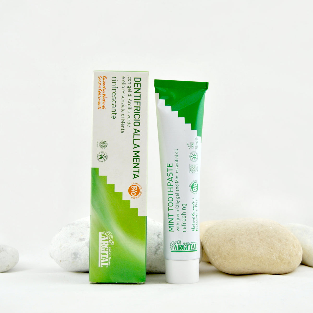 Dentífrico Menta y Arcilla Verde Refrescante Bio Argital