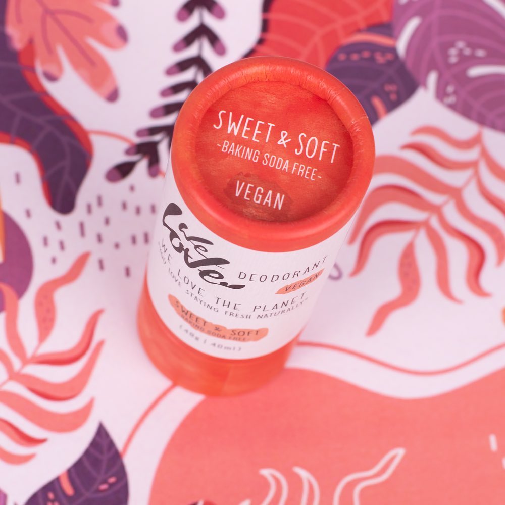 Desodorante Stick Natural en Barra Sweet & Soft Vegano We Love The Planet