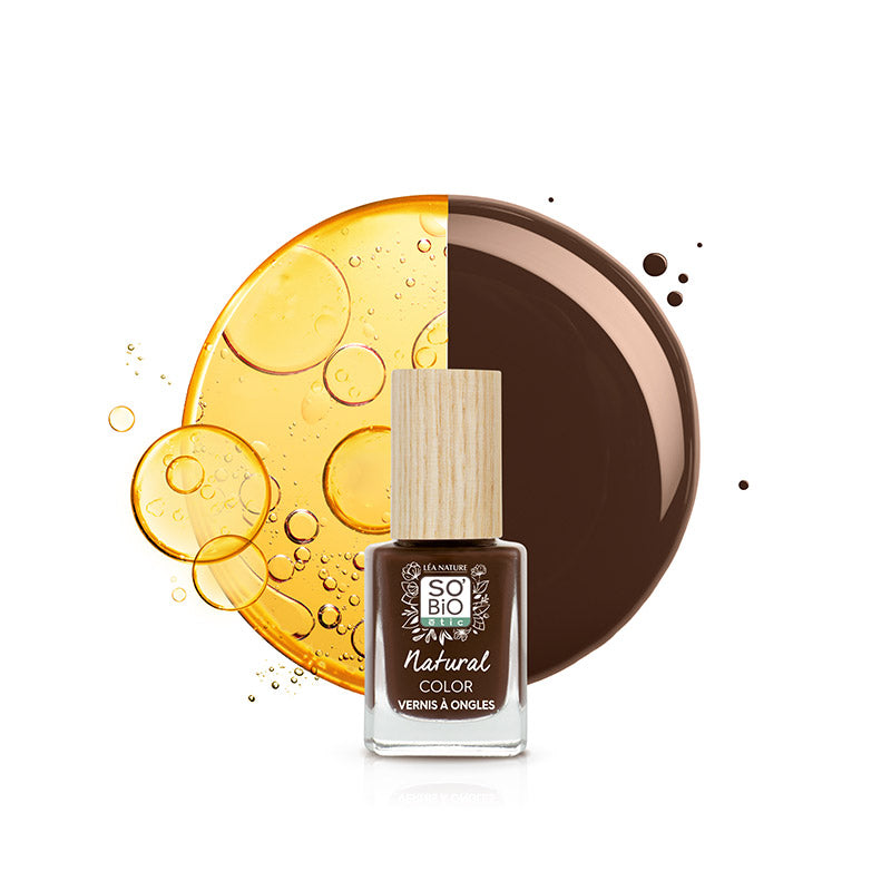 Esmalte de Uñas Natural Color 75 Marrón Chocolate So'Bio