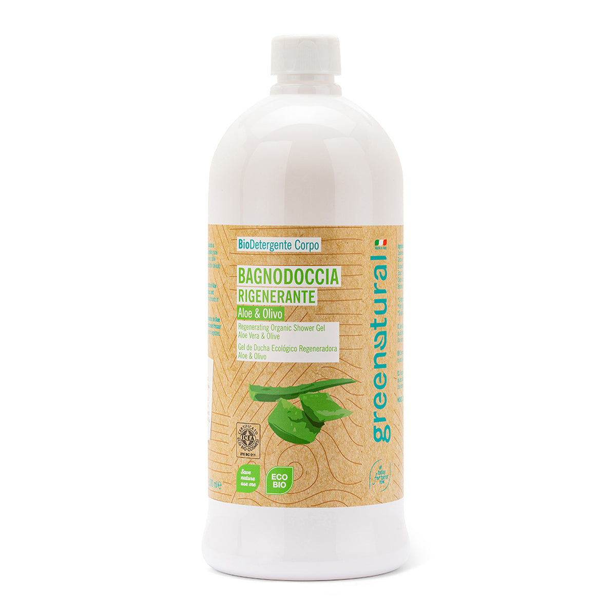 Gel Baño Aloe Vera y Aceite de Oliva Greenatural