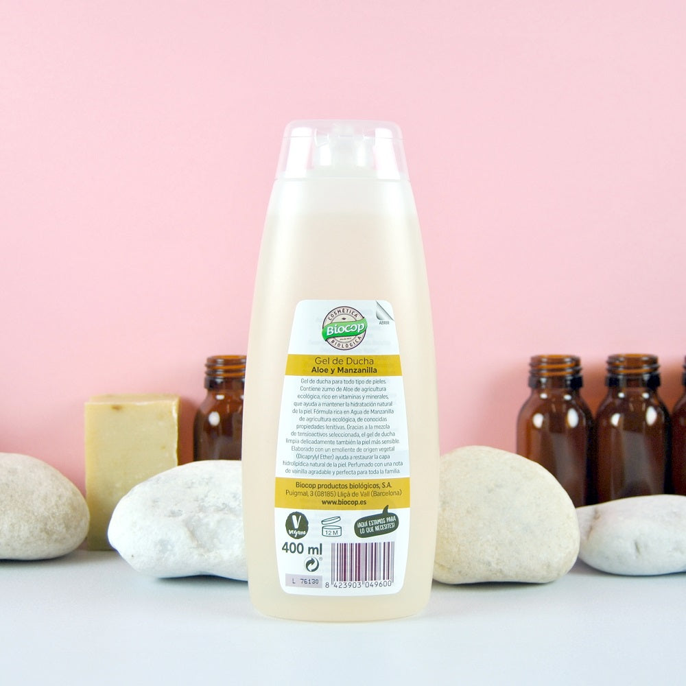 Gel Ducha Biológico Aloe Manzanilla Biocop 400 ml
