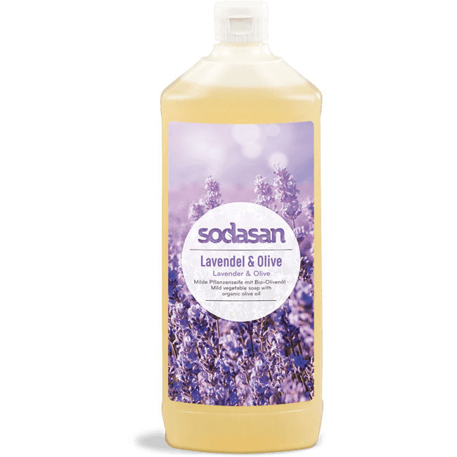 Recarga Gel Ducha y Manos Lavanda y Aceite Oliva Sodasan