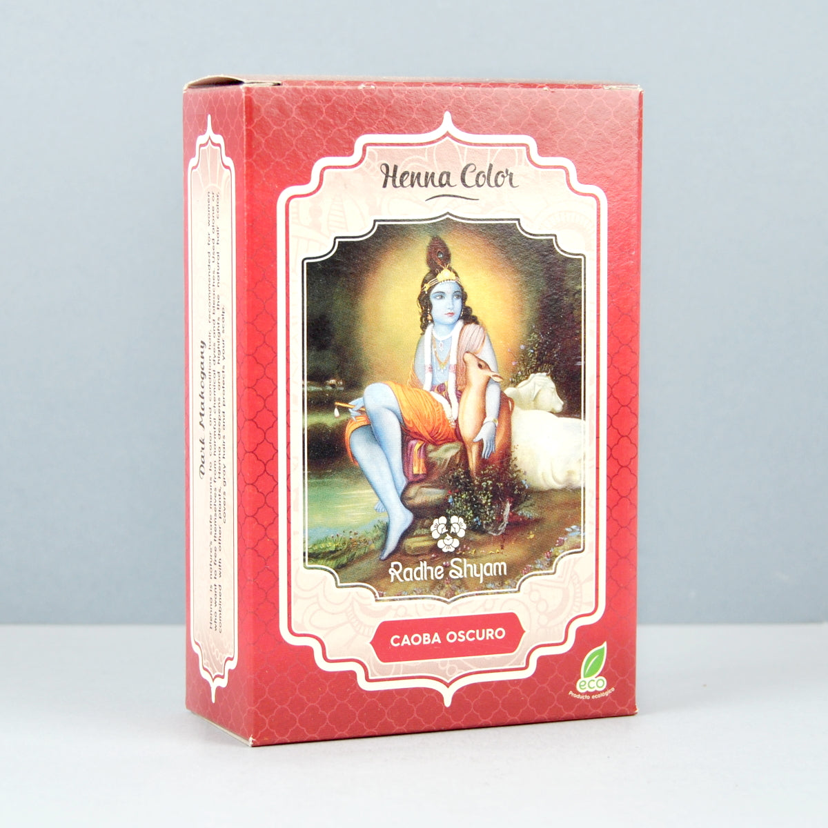 Henna Color Caoba Oscuro en Polvo Eco Radhe Shyam