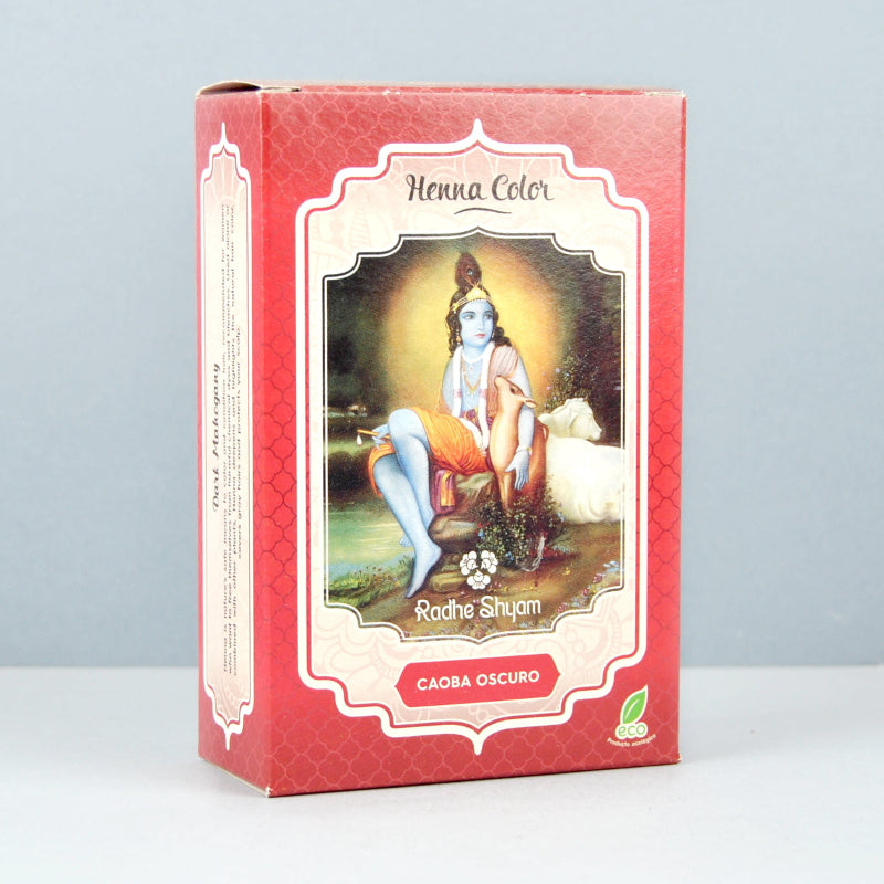 Henna Color Caoba Oscuro en Polvo Eco Radhe Shyam