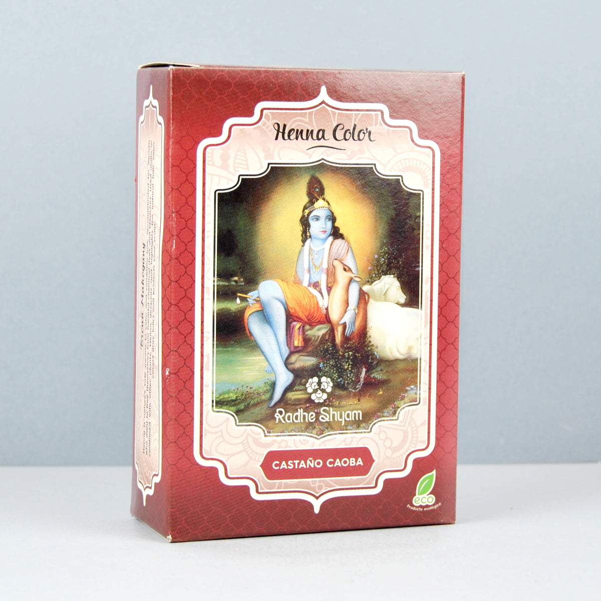 Henna Color Castaño Caoba en Polvo Eco Radhe Shyam