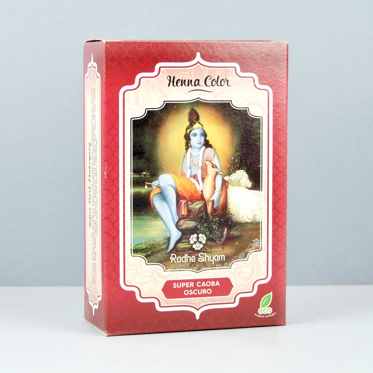 Henna Color Super Caoba Oscuro en Polvo Eco Radhe Shyam