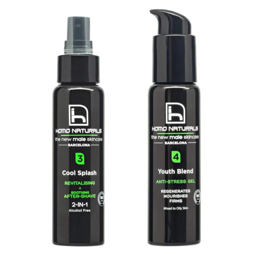 Spray Revitalizante After-Shave + Gel Anti-Stress Homo Naturals