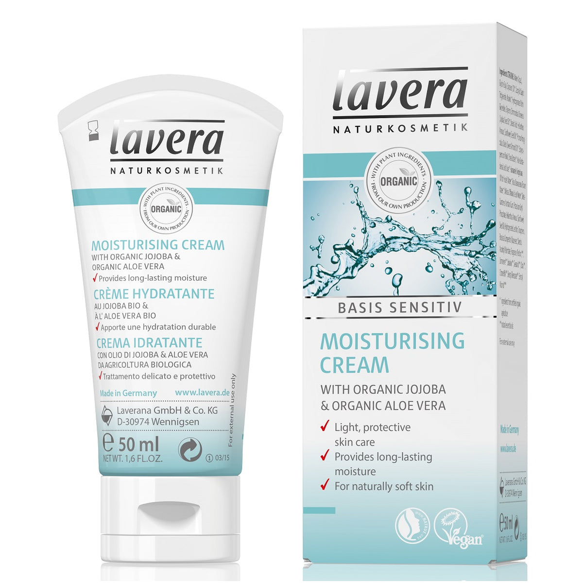 Crema Dia Hidratante Basis Sensitiv Lavera