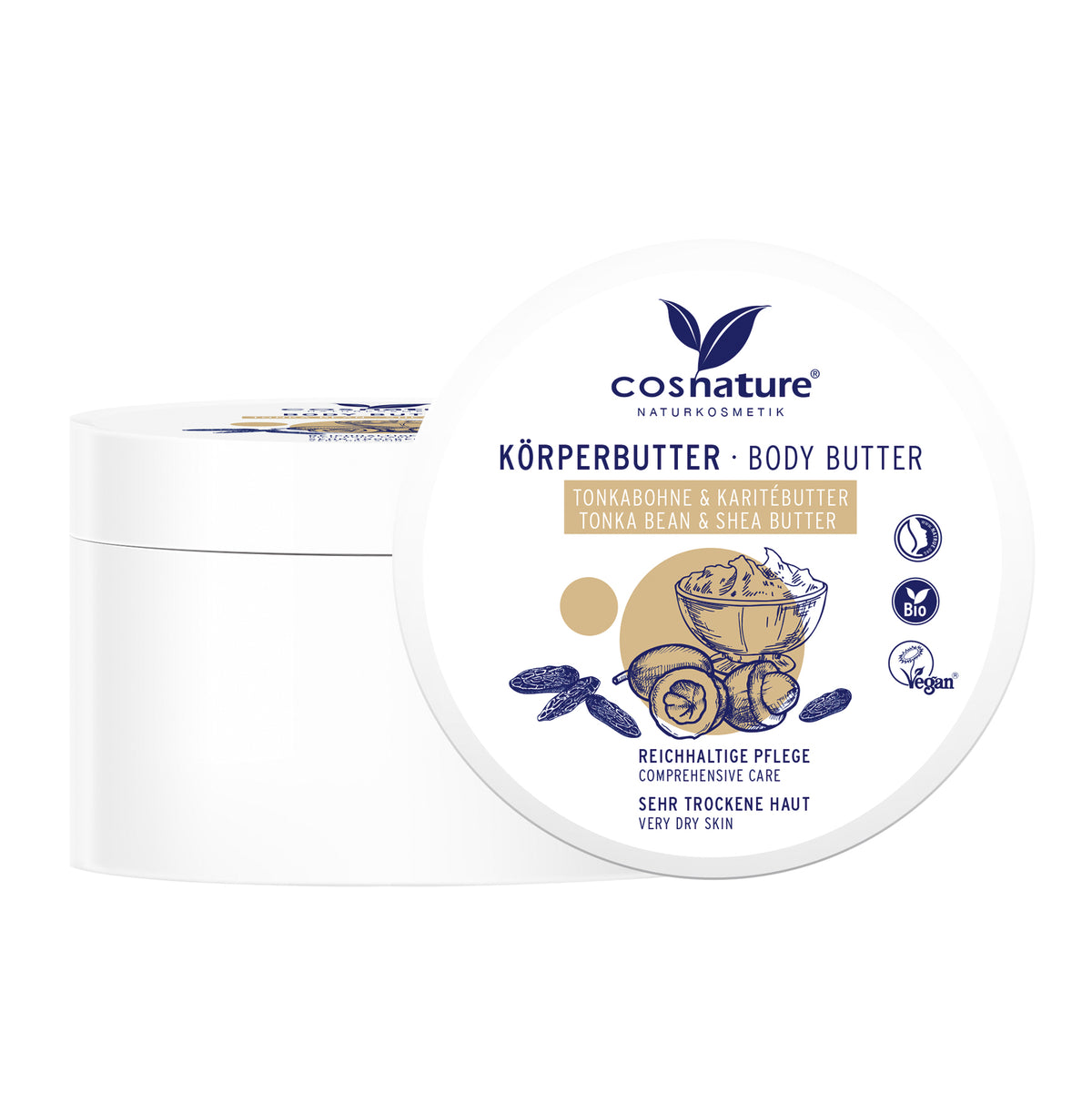 Manteca Corporal Judía Tonka y Karité Cosnature