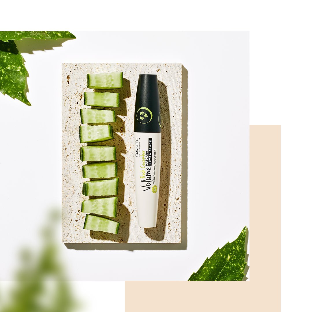 Máscara Pestañas Volumen Fresh Cucumber 01 Black 12ml Sante