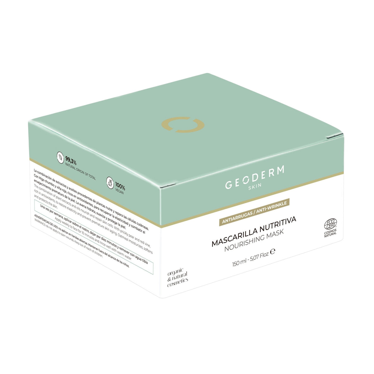 Mascarilla Facial Nutritiva Geoderm, mascarilla facial natural piel seca, mascarilla facial vegana, mascarilla facial natural para arrugas, mejor mascarilla facial
