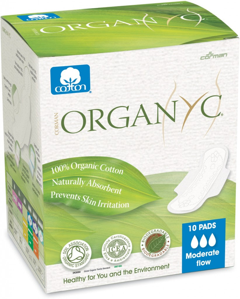 Compresas de Día con Alas Algodón Orgánico Organyc