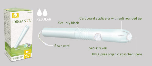 Tampones Regular con Aplicador Organyc
