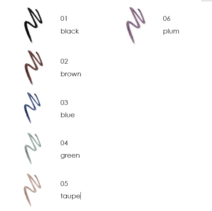 Perfilador de Ojos Kajal Dr. Hauschka tabla colores